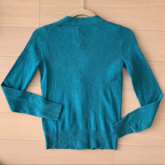 J.Crew Blue Cashmere Wool Blend Cardigan - Picture 2 of 4